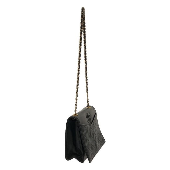 Chanel Shoulder Bag Black Matelasse Lambskin - Picture 1 of 12